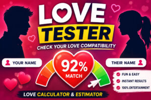 Love Tester – Check Your Love Compatibility Score